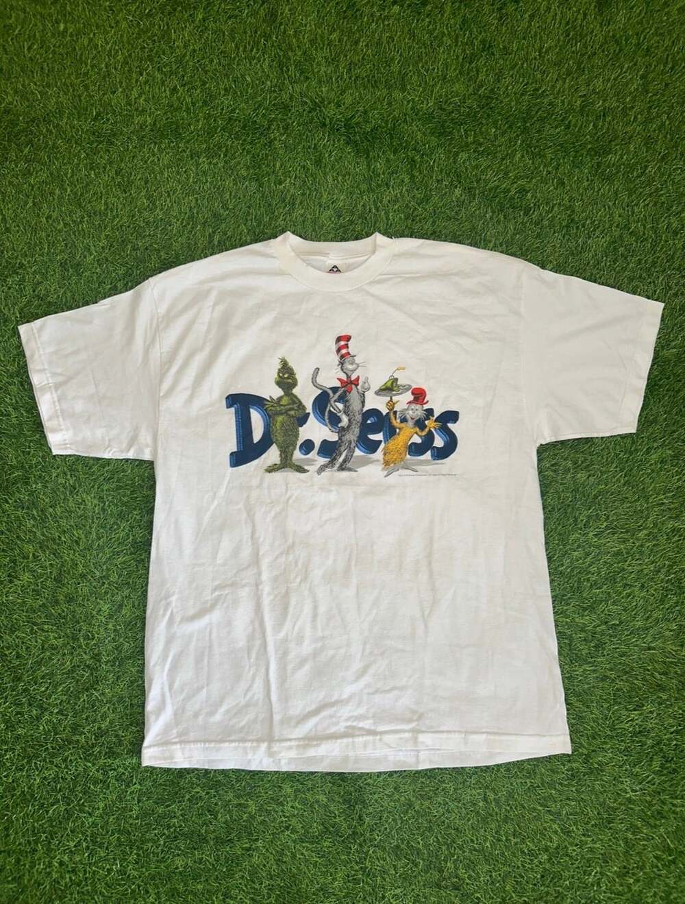 Alstyle Dr. Seuss T-Shirt Size XXL 1999 Vintage Grinch Cat in the Hat